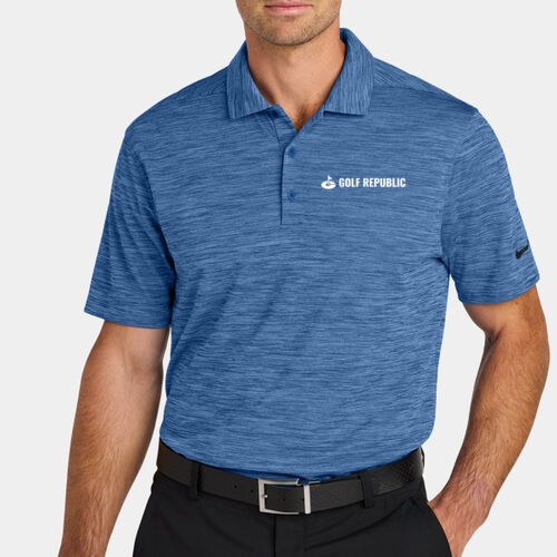 Logo White - Dri FIT Striated Polo Thumbnail